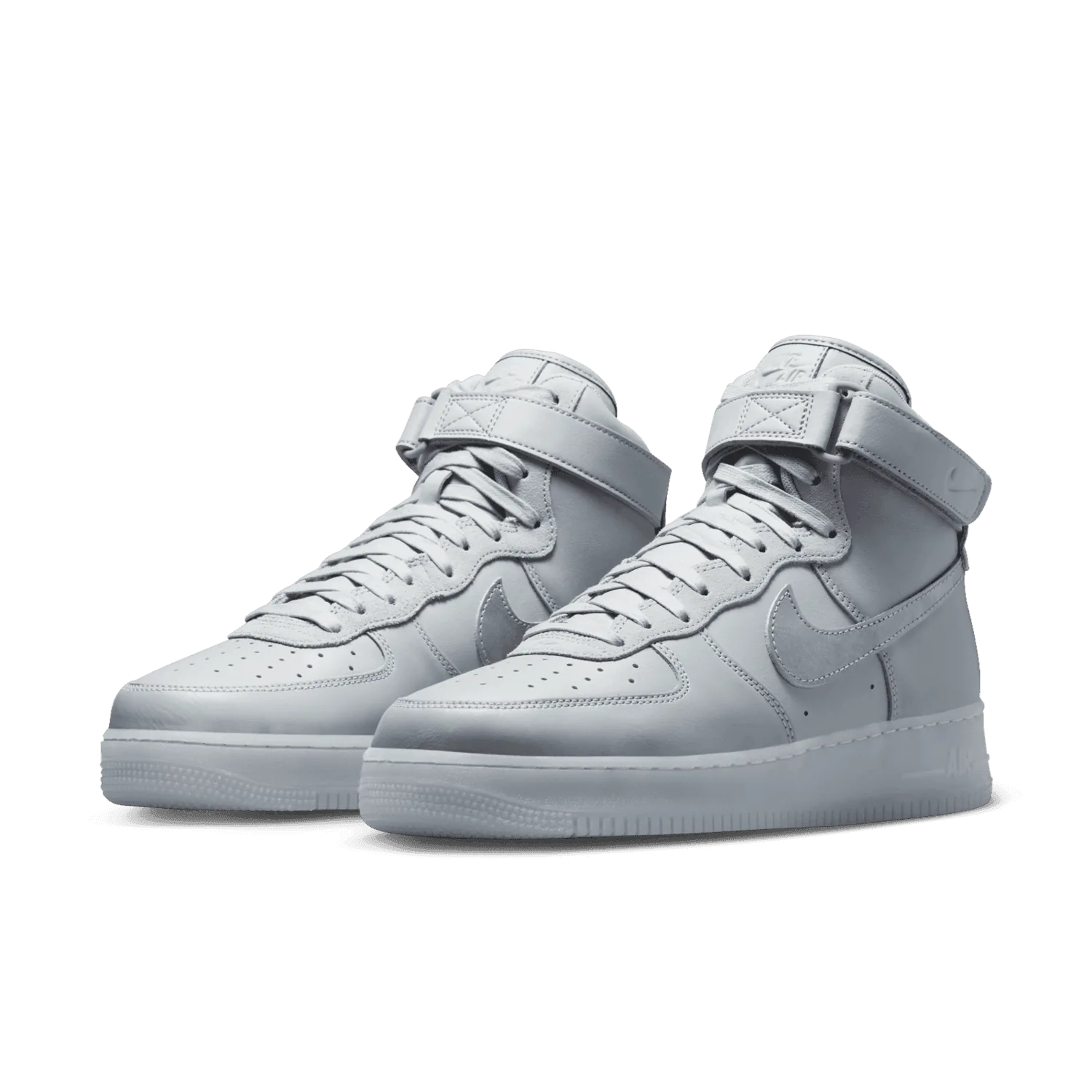 Nike Air Force 1 High Premium Wolf Grey Metallic Silver image 4