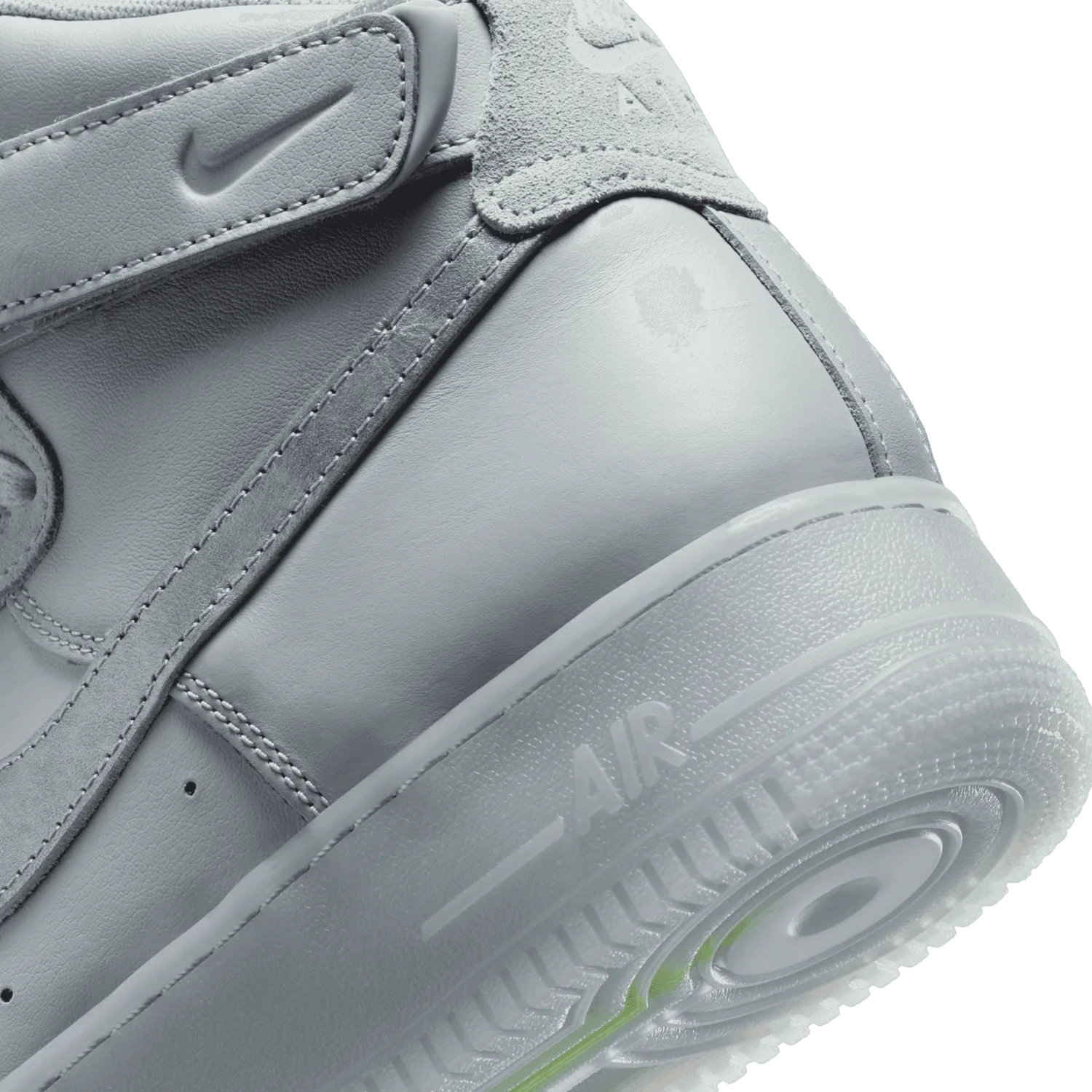 Nike Air Force 1 High Premium Wolf Grey Metallic Silver image 7
