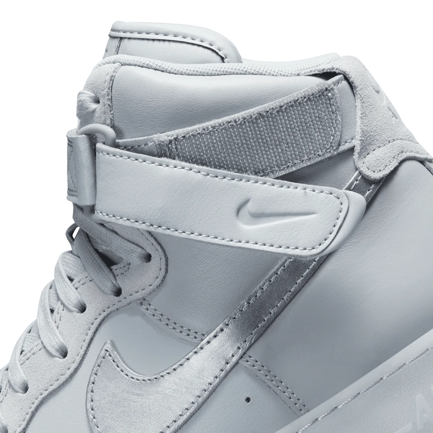 Nike Air Force 1 High Premium Wolf Grey Metallic Silver image 8