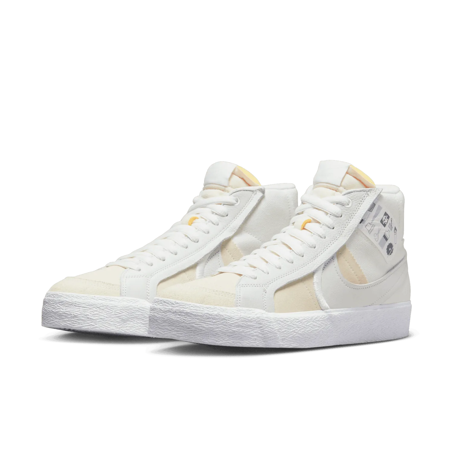 Nike SB Blazer Mid Warning Label Summit White image 4