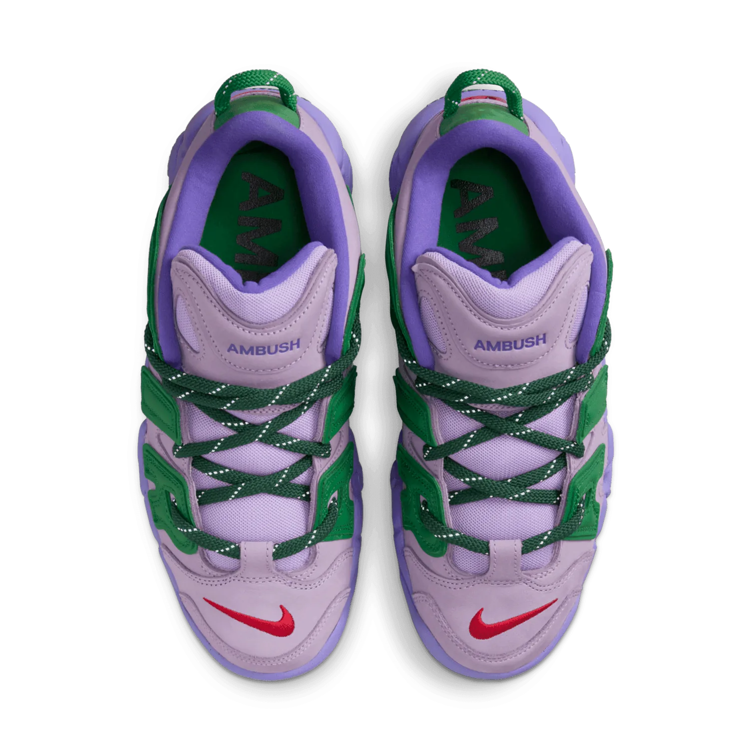 Nike Air More Uptempo Low AMBUSH Lilac Apple Green image 6