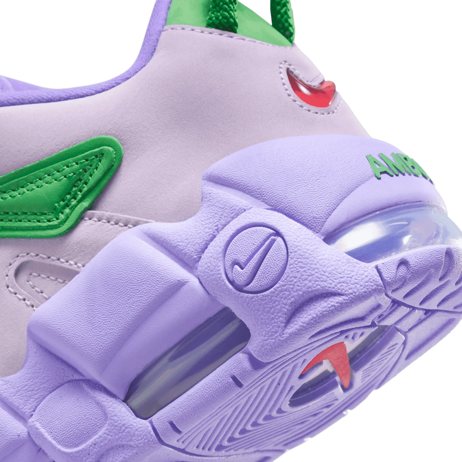 Nike Air More Uptempo Low AMBUSH Lilac Apple Green image 10
