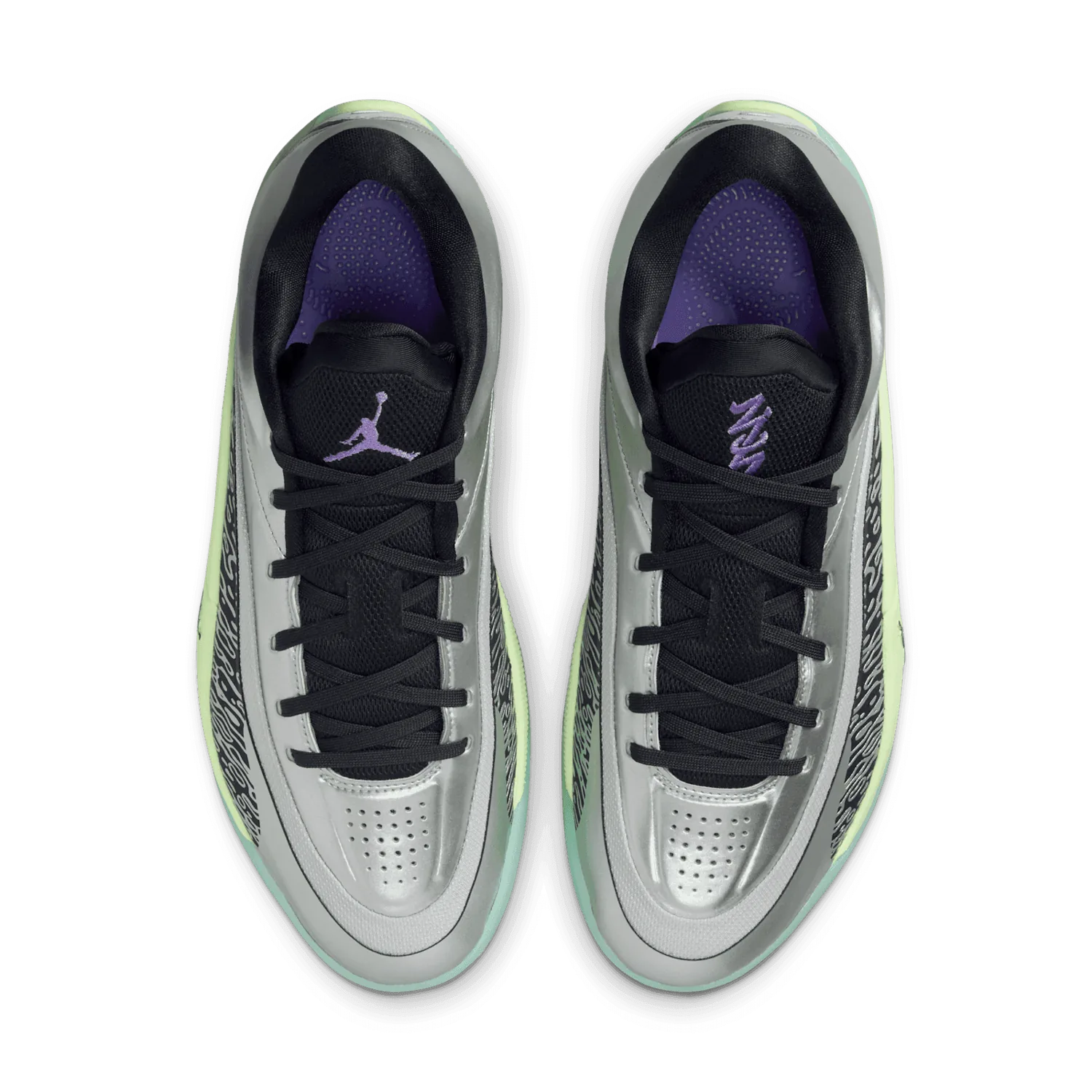 Jordan Zion 4 Damascus Steel image 3