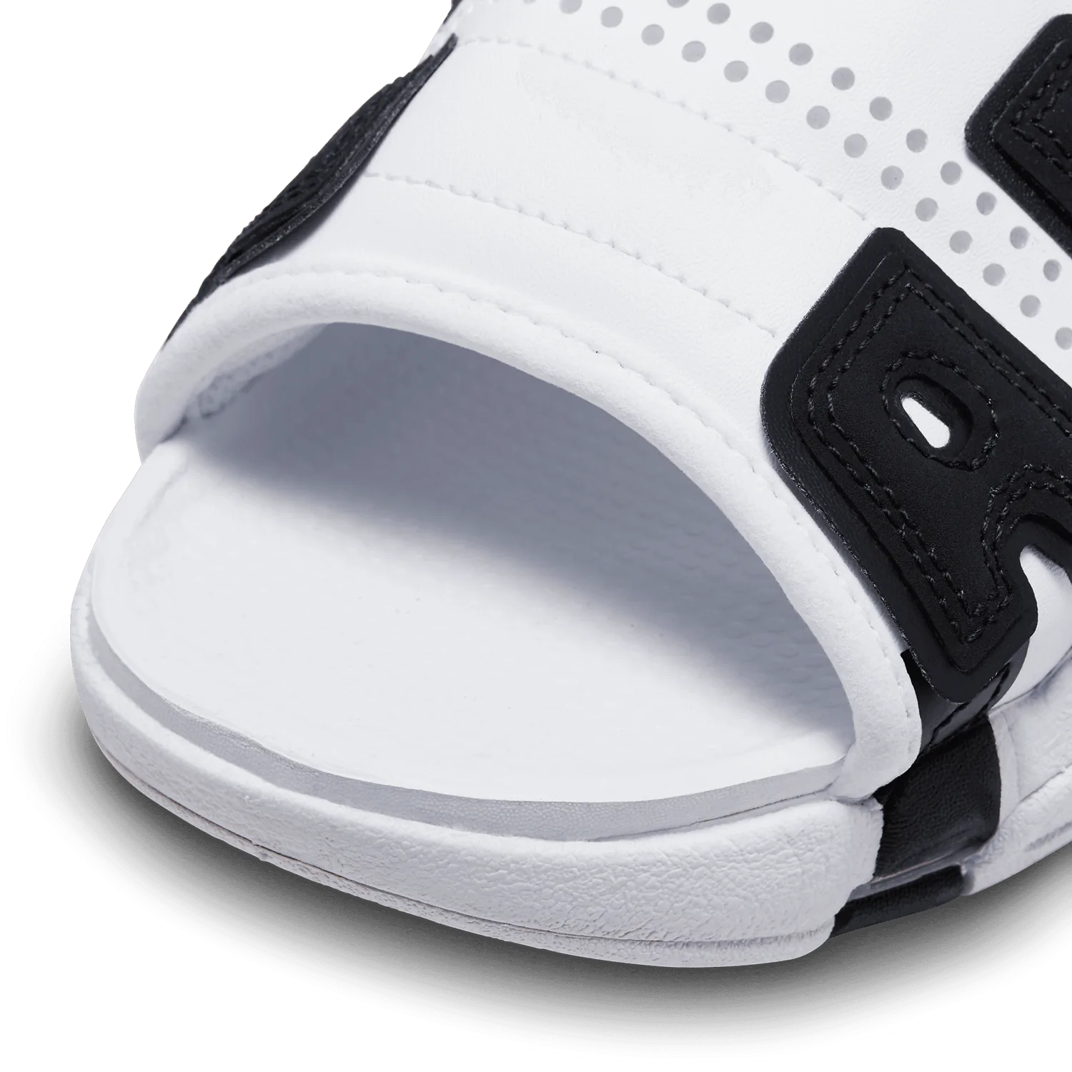 Nike Air More Uptempo Slide White Varsity Red Black image 4