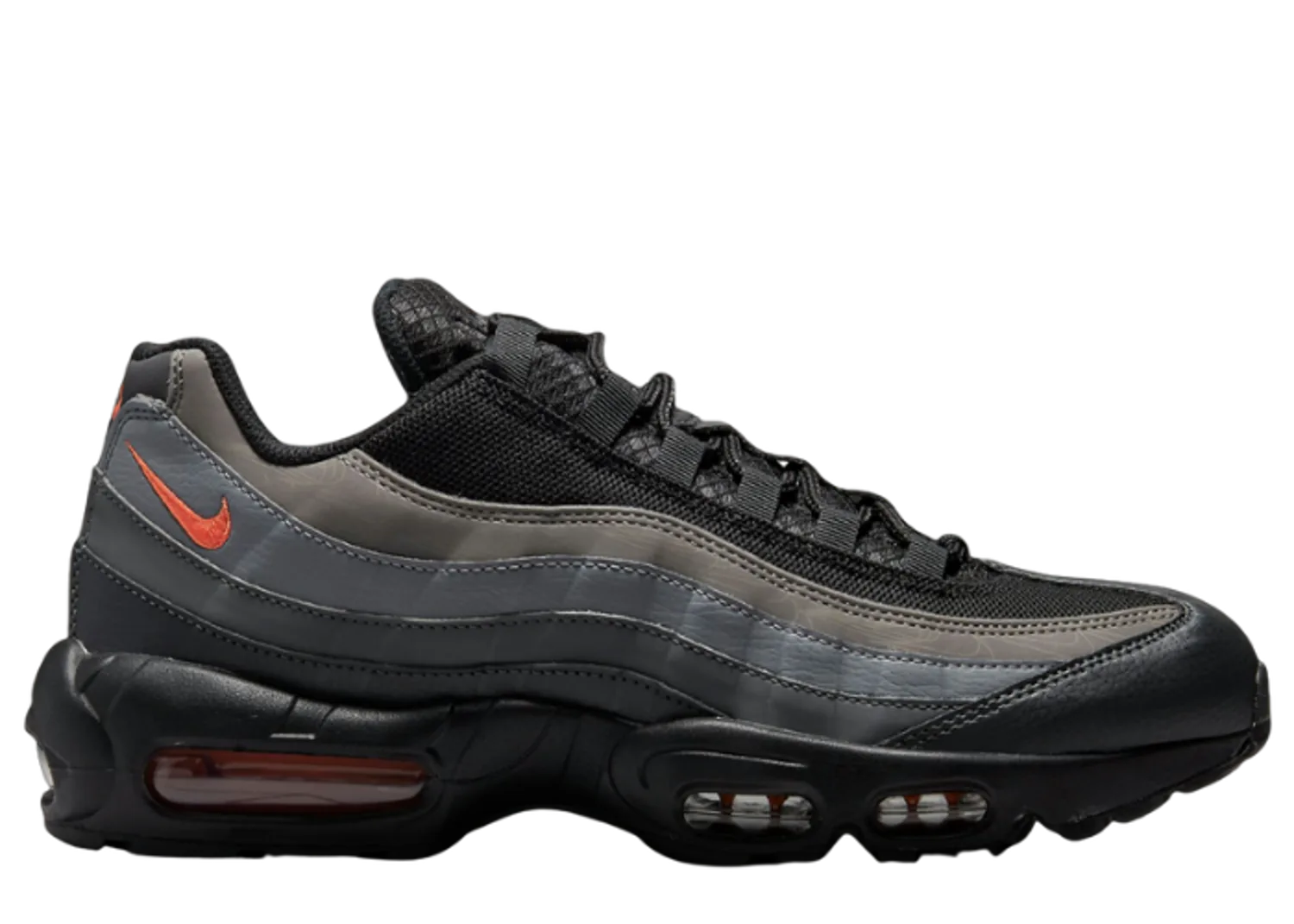 Nike Air Max 95 Reflective Swooshes Black Picante Red