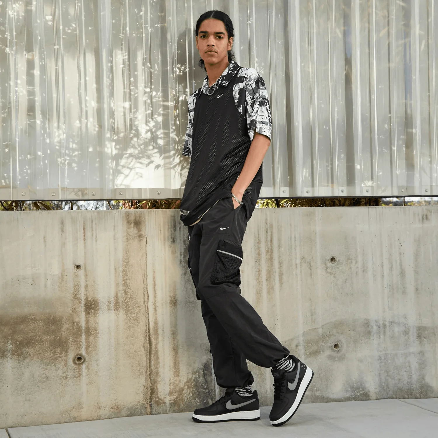 Nike Air Force 1 Low Black Flat Pewter Midnight Navy image 9