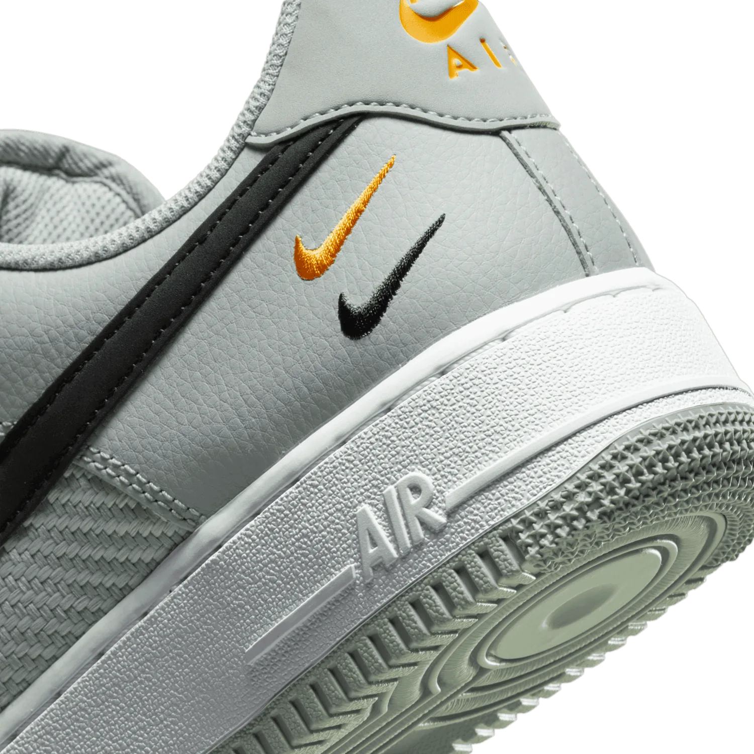 Nike Air Force 1 Low Wolf Grey Black University Gold image 7
