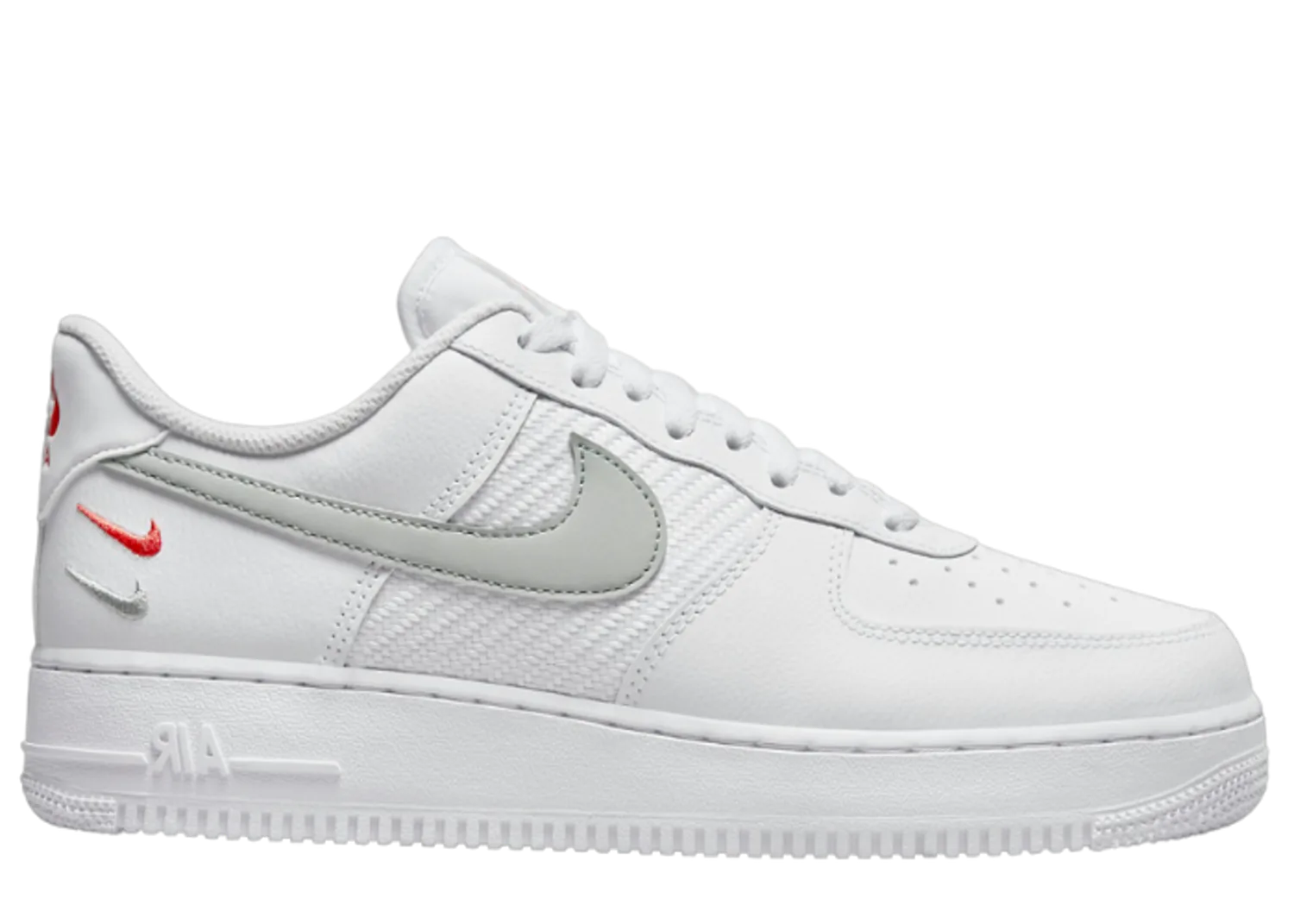 Nike Air Force 1 Low White Wolf Grey Picante Red
