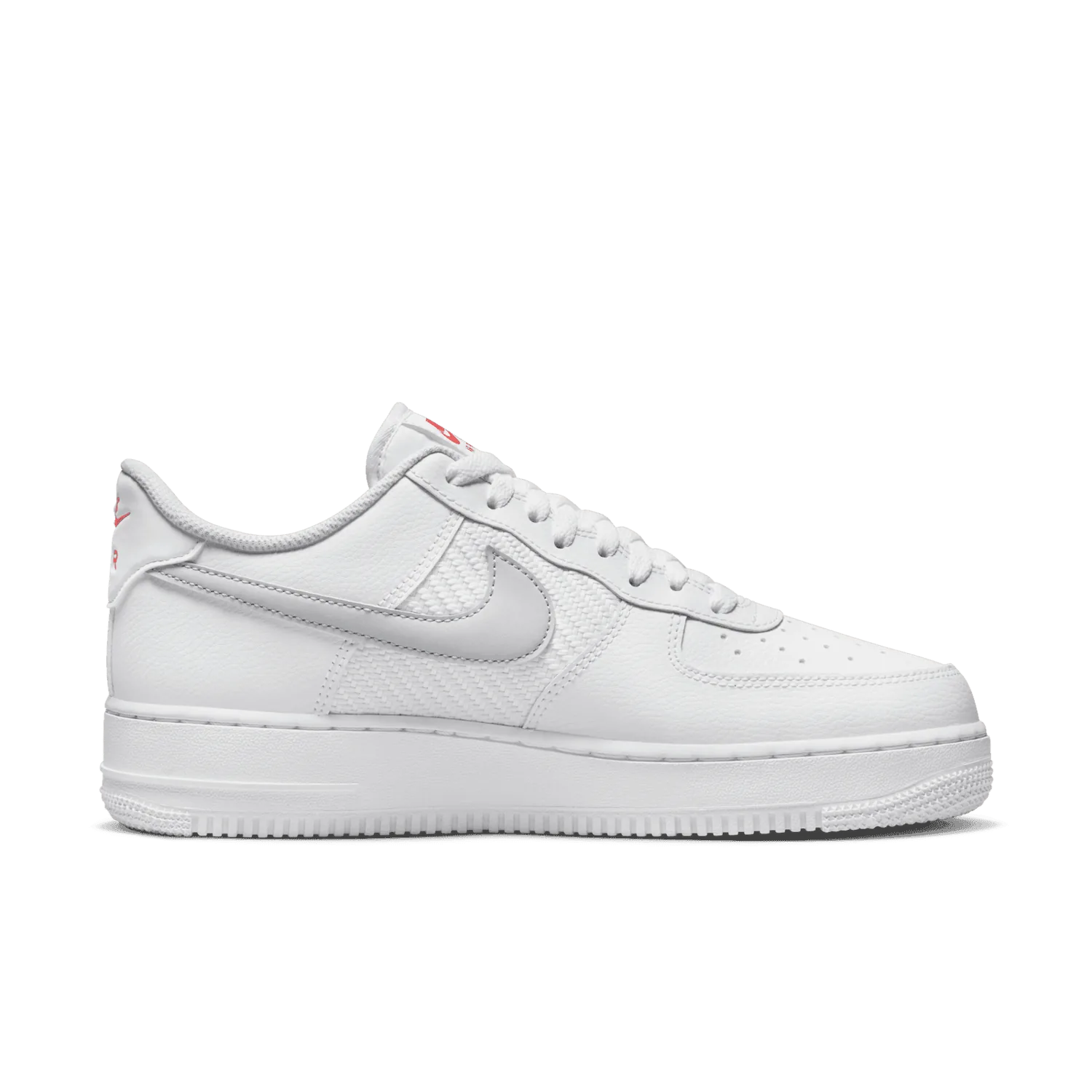 Nike Air Force 1 Low White Wolf Grey Picante Red image 3