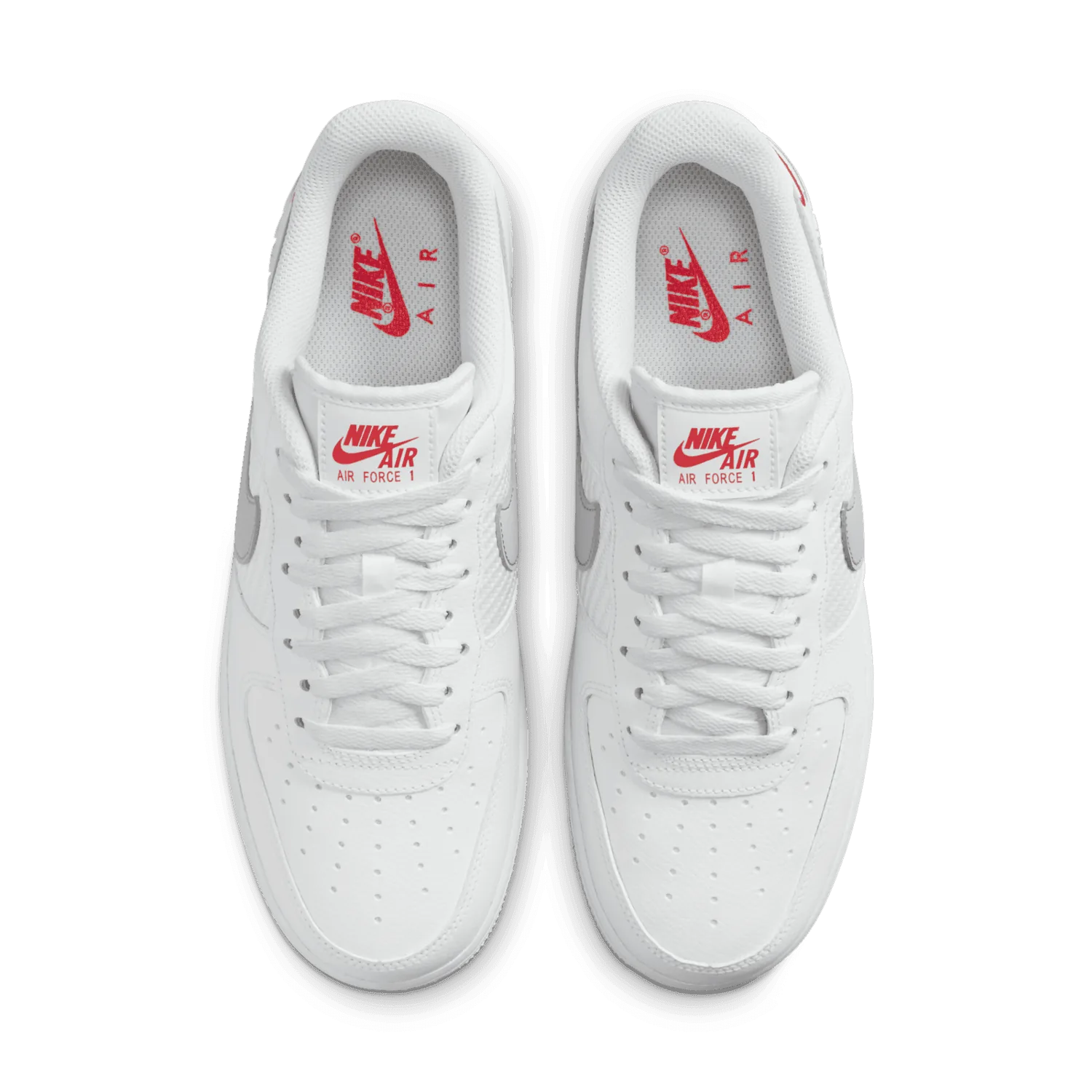 Nike Air Force 1 Low White Wolf Grey Picante Red image 4