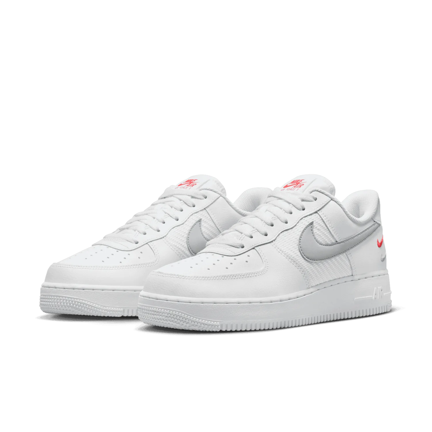 Nike Air Force 1 Low White Wolf Grey Picante Red image 5