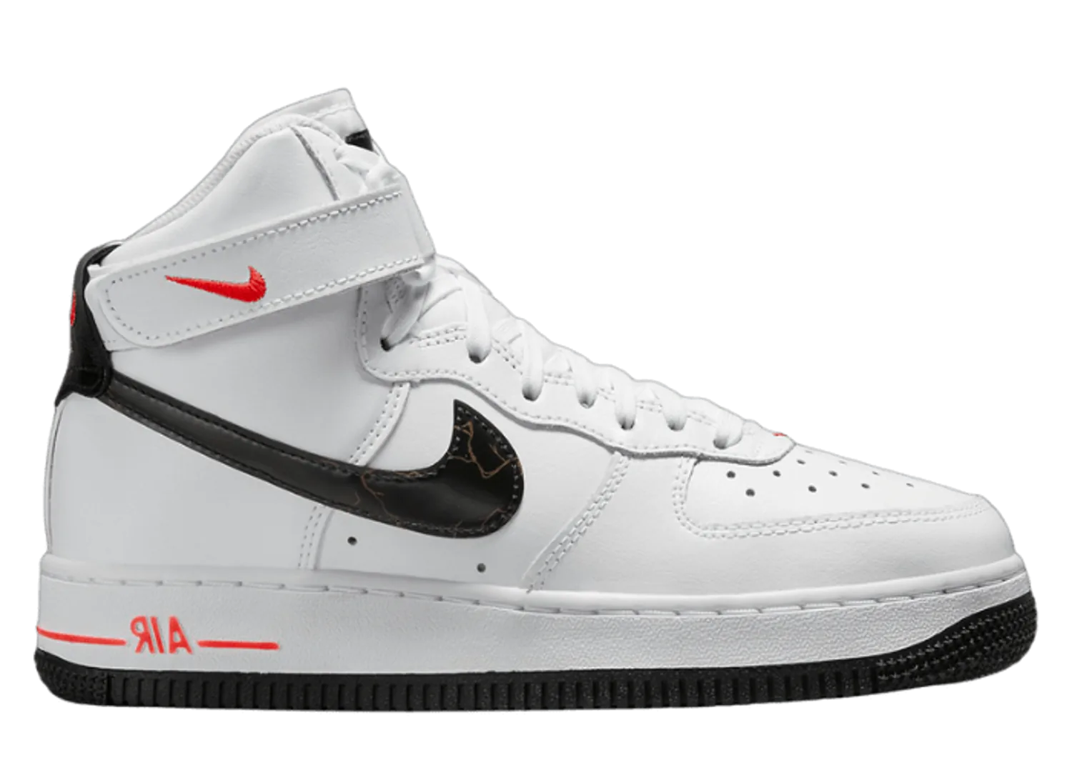Nike Air Force 1 High White Black Bright Crimson