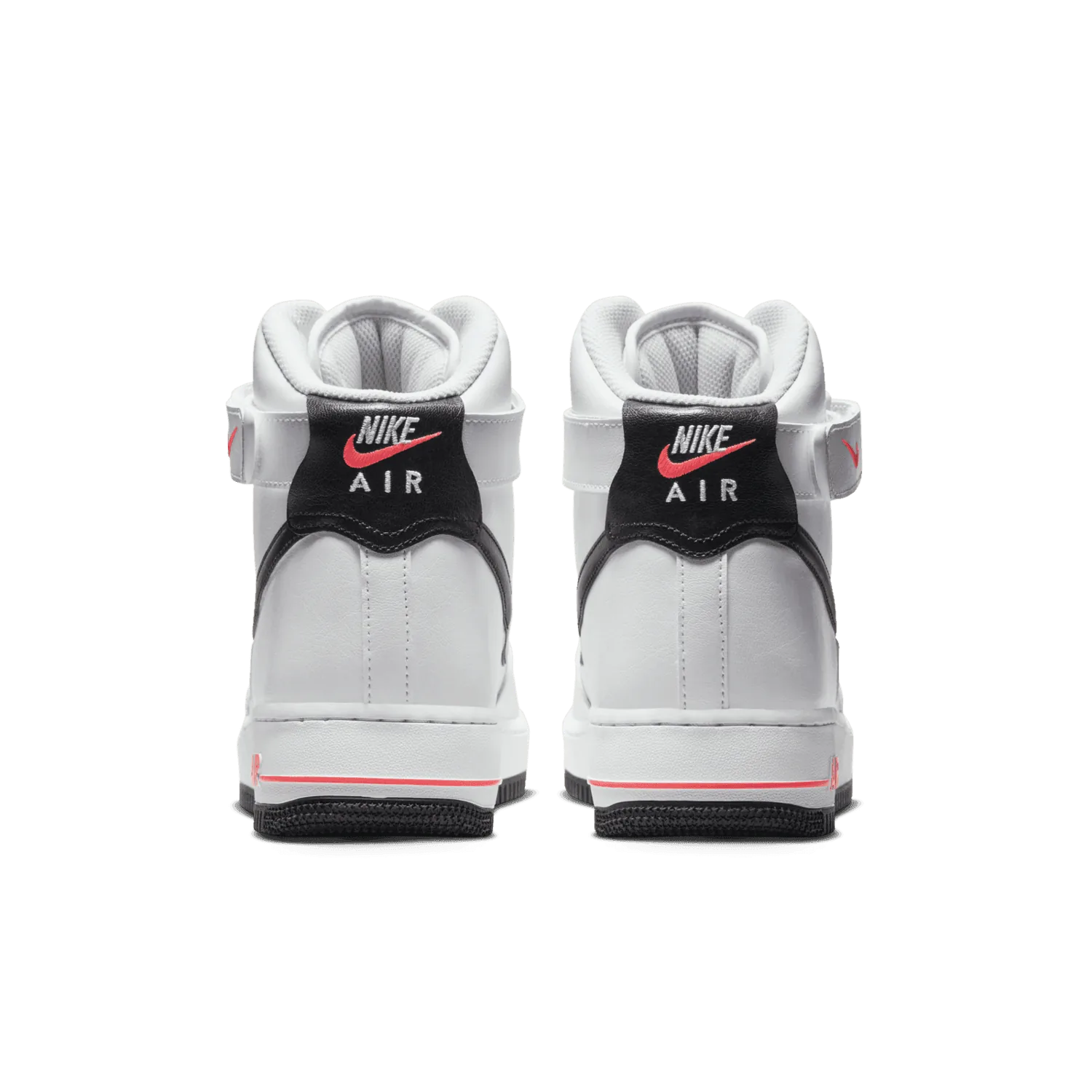 Nike Air Force 1 High White Black Bright Crimson image 5