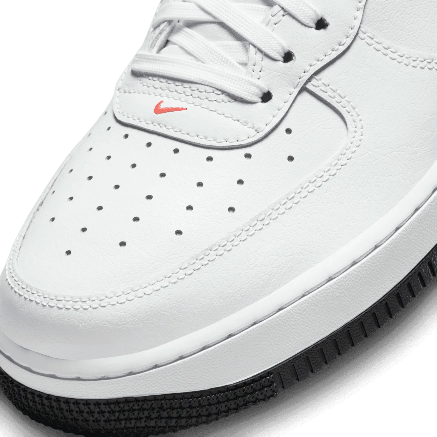 Nike Air Force 1 High White Black Bright Crimson image 6