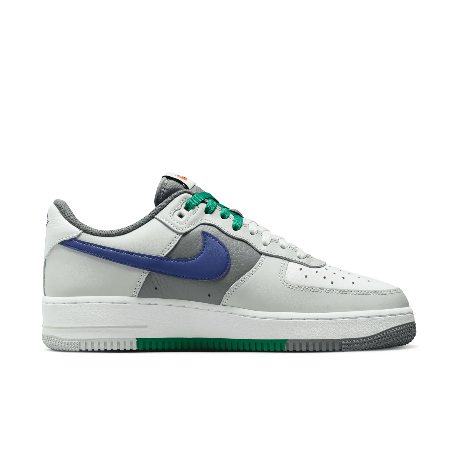 Nike Air Force 1 Low Split Light Silver Deep Royal Blue image 3