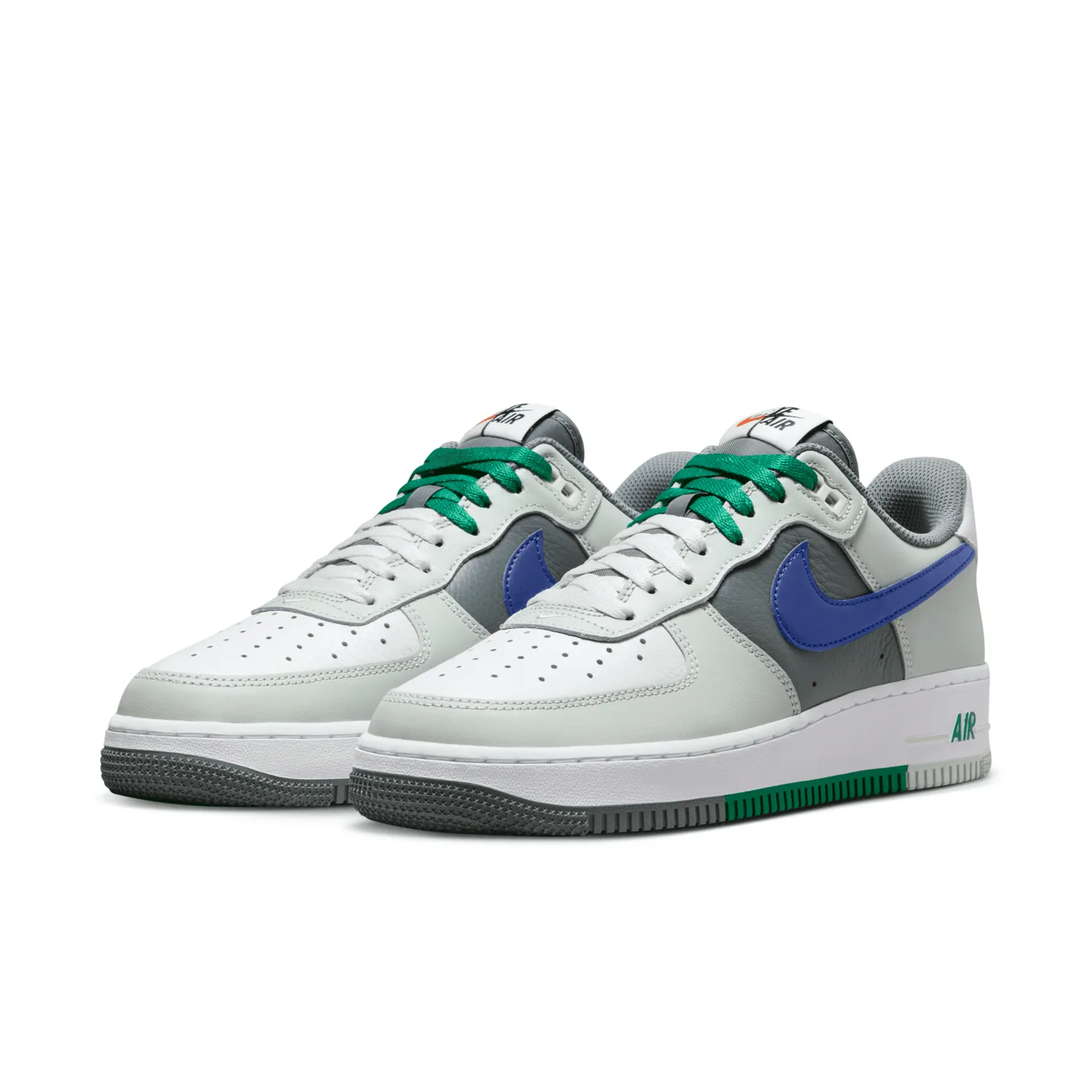 Nike Air Force 1 Low Split Light Silver Deep Royal Blue image 5