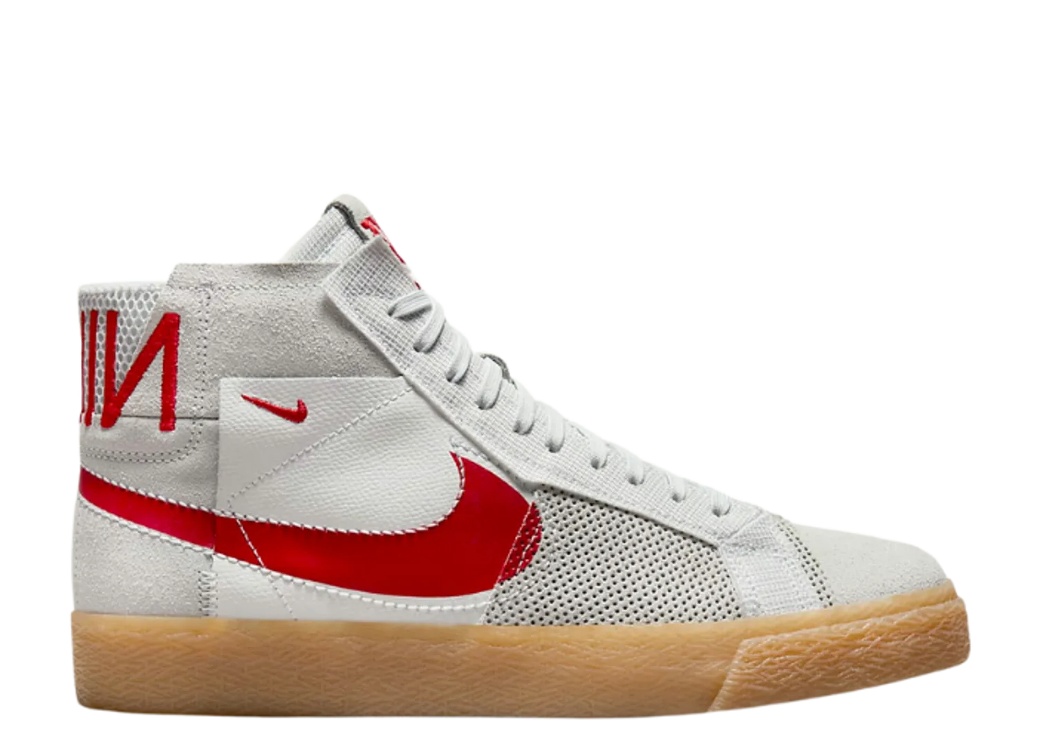 Nike SB Zoom Blazer Mid Premium Grey Red Gum