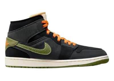 Air Jordan 1 Mid SE Craft Anthracite Sky J Light Olive