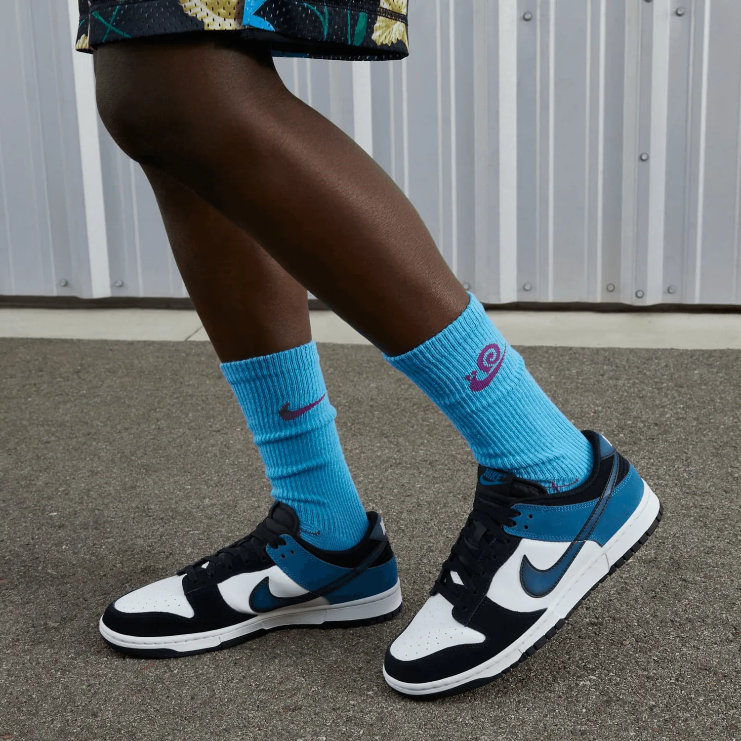 Nike Dunk Low Black Industrial Blue image 2