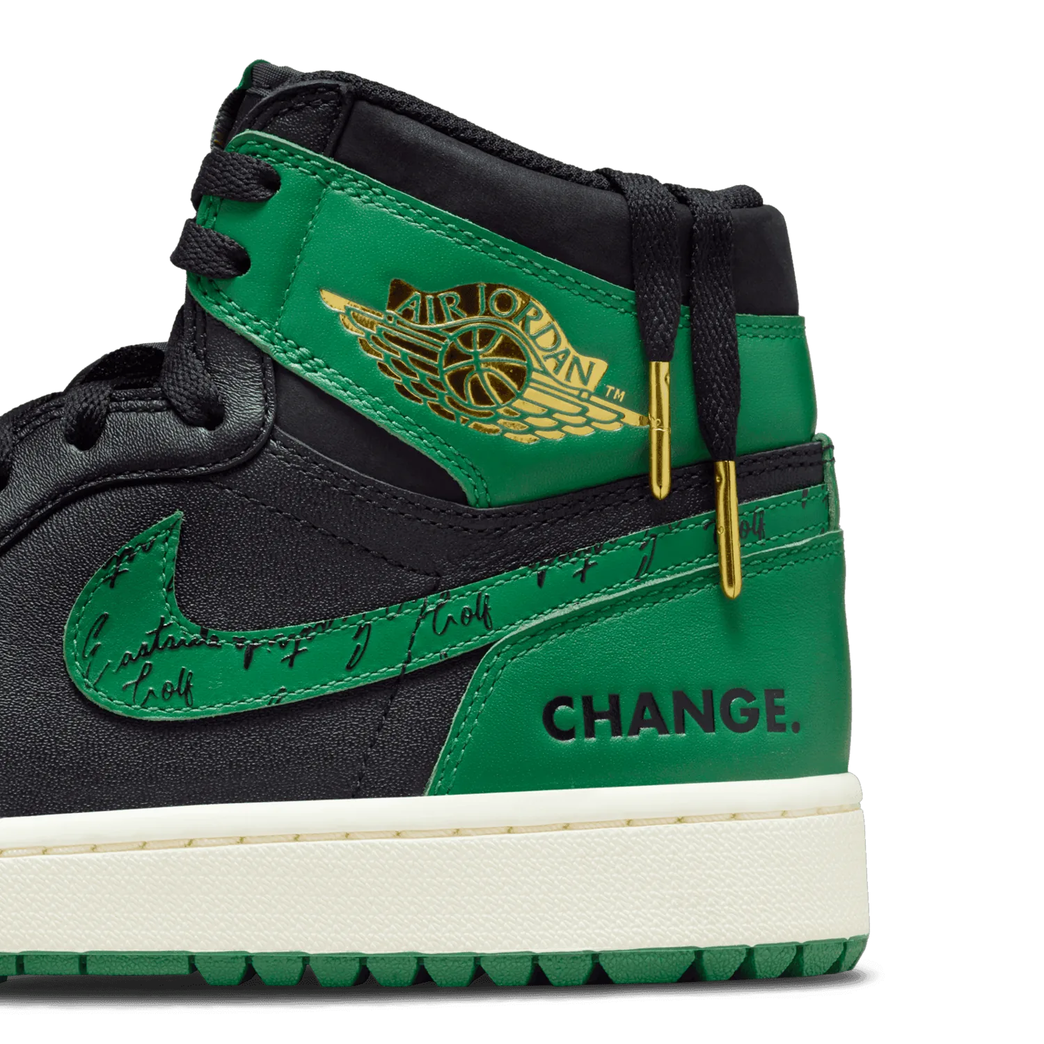 Air Jordan 1 High Eastside Golf 1961 Black Malachite image 12