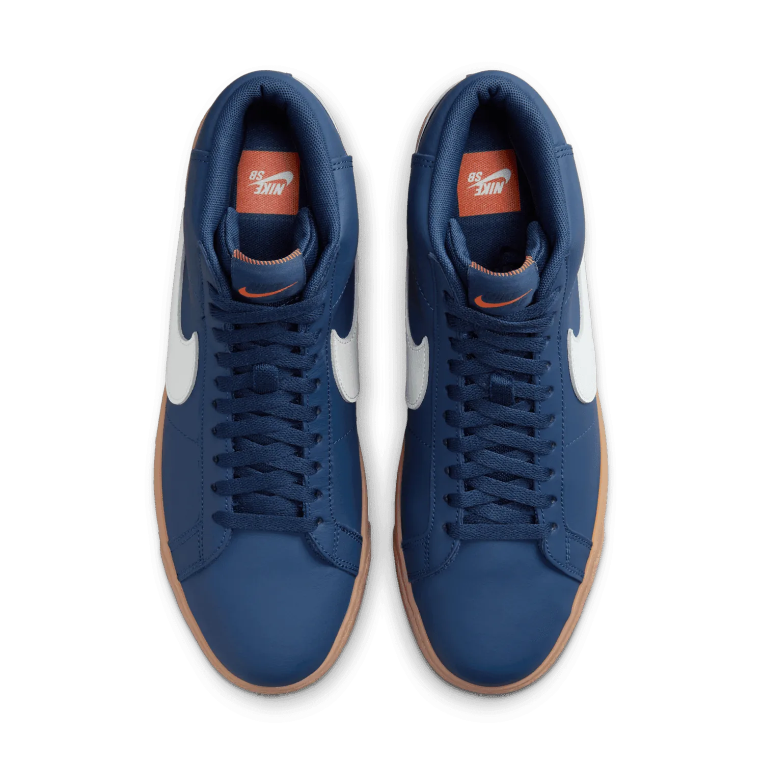 Nike SB Zoom Blazer Mid ISO Orange Label Navy Gum image 2