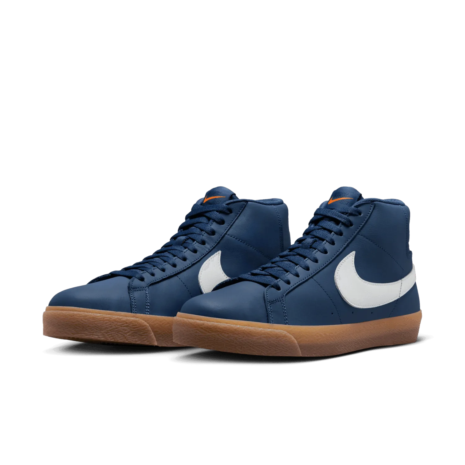 Nike SB Zoom Blazer Mid ISO Orange Label Navy Gum image 3