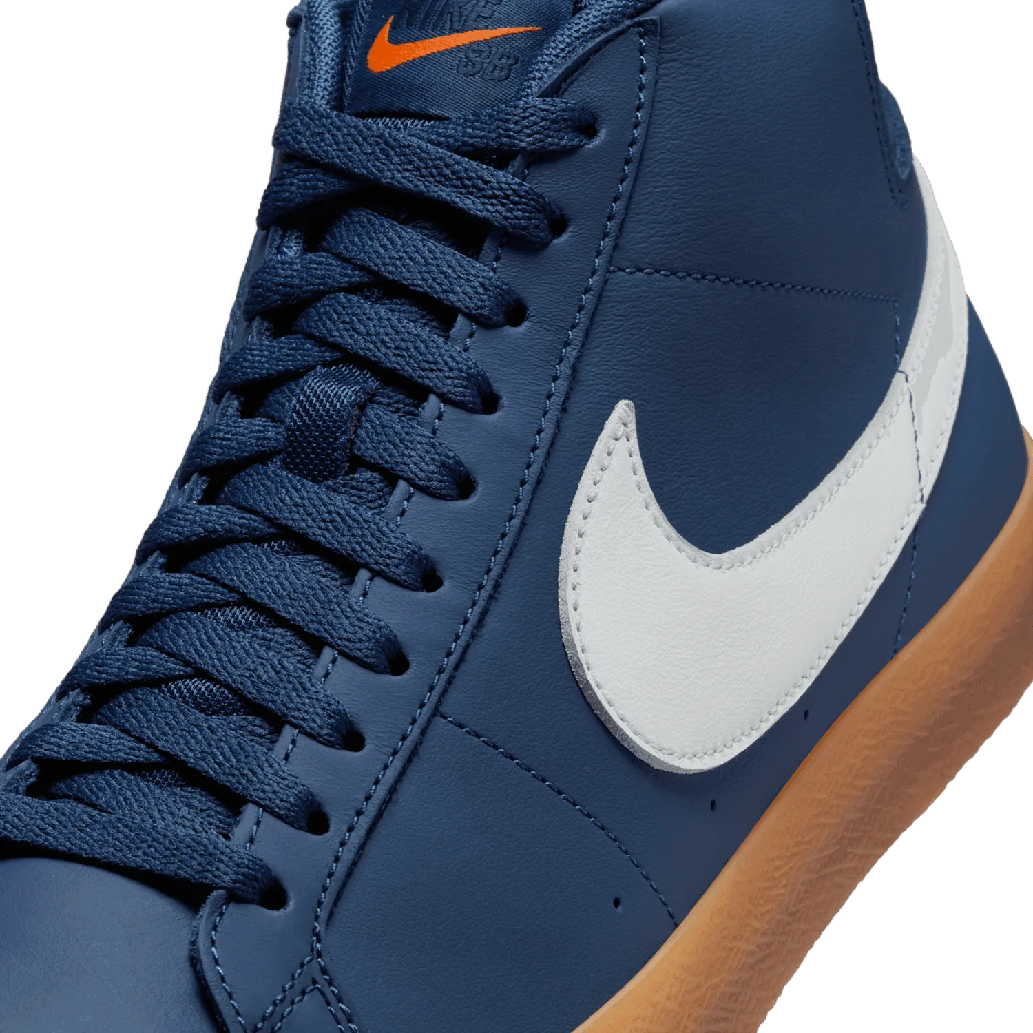 Nike SB Zoom Blazer Mid ISO Orange Label Navy Gum image 5