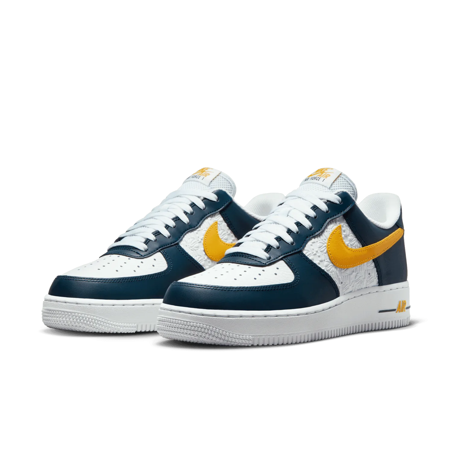 Nike Air Force 1 Low EMB Dark Obsidian University Gold image 4