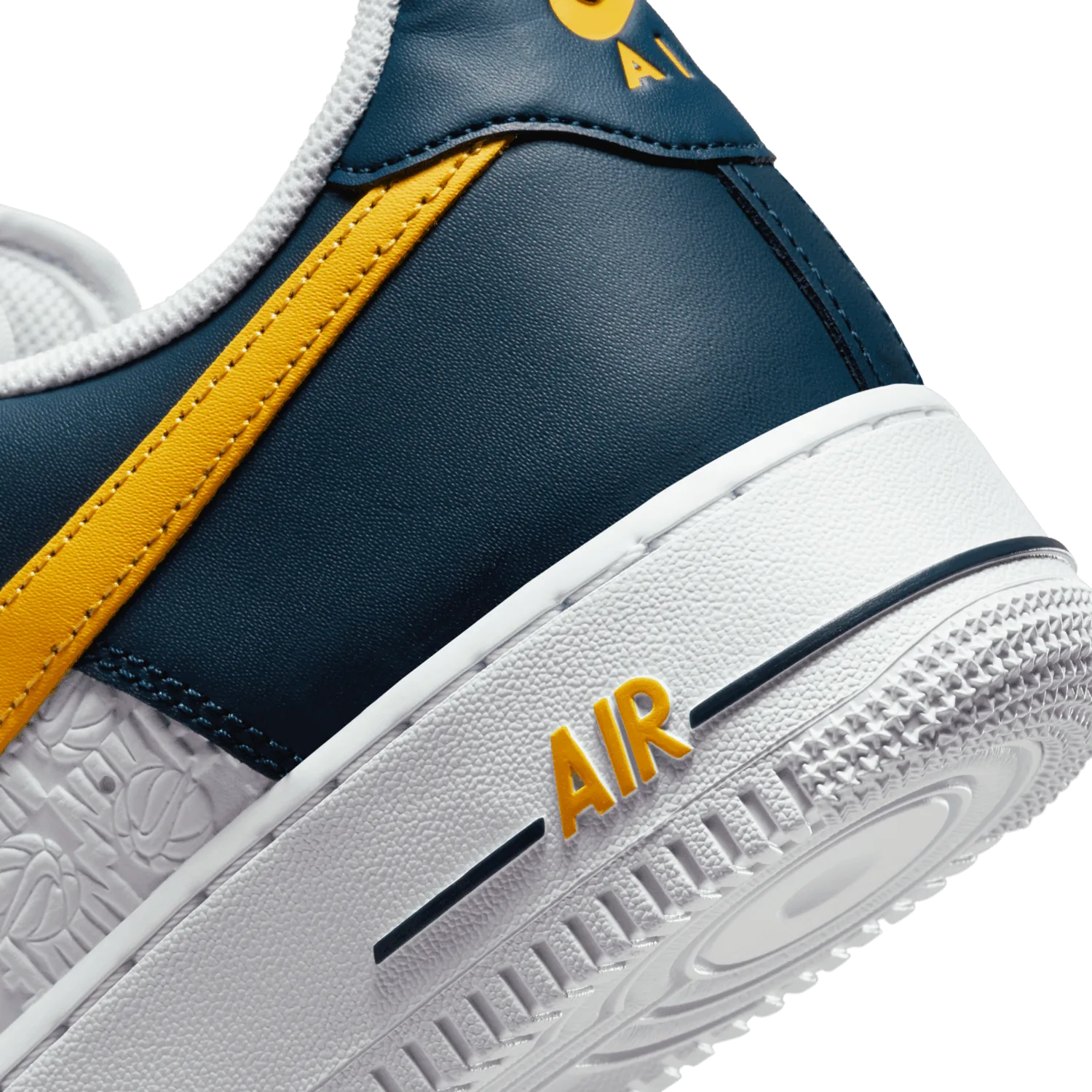 Nike Air Force 1 Low EMB Dark Obsidian University Gold image 7