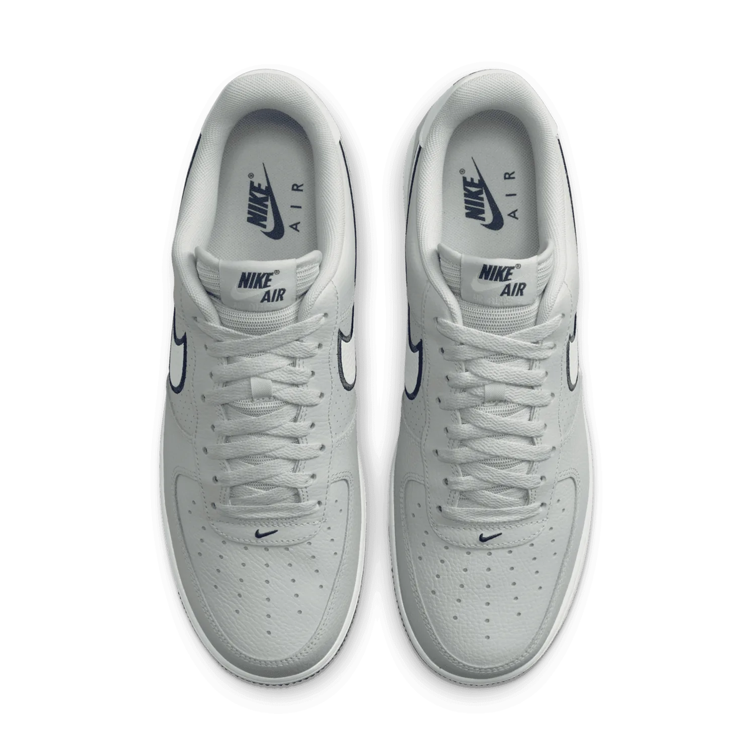 Nike Air Force 1 '07 Low Embroidered Swoosh Photon Dust Midnight Navy image 3