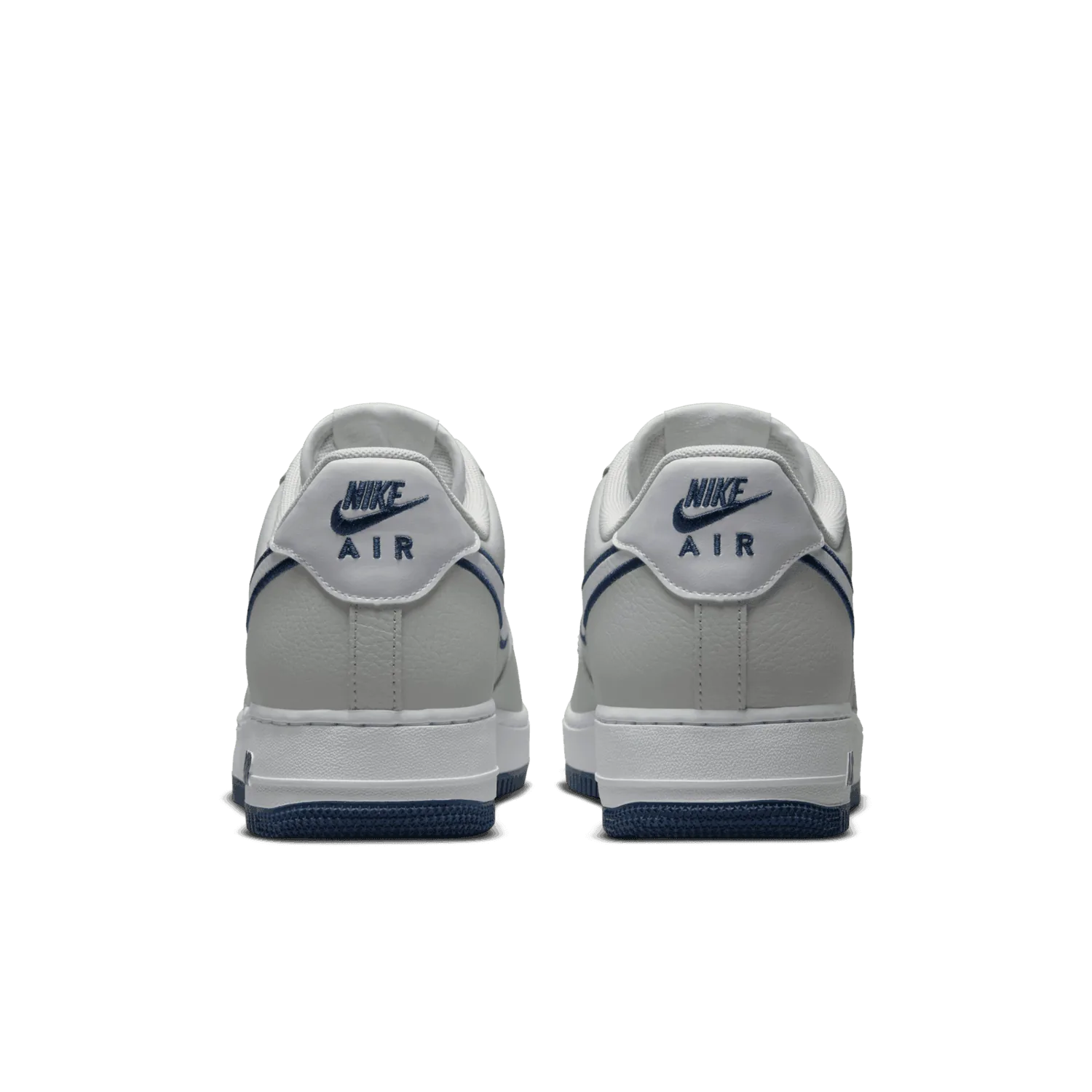 Nike Air Force 1 '07 Low Embroidered Swoosh Photon Dust Midnight Navy image 5