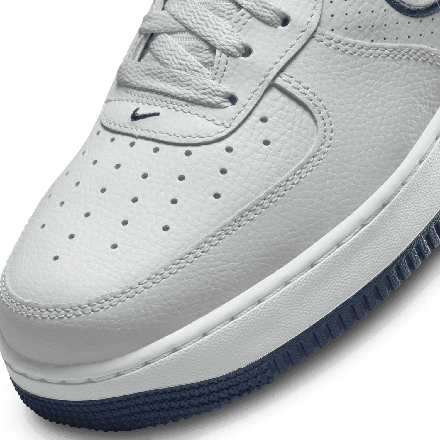 Nike Air Force 1 '07 Low Embroidered Swoosh Photon Dust Midnight Navy image 6