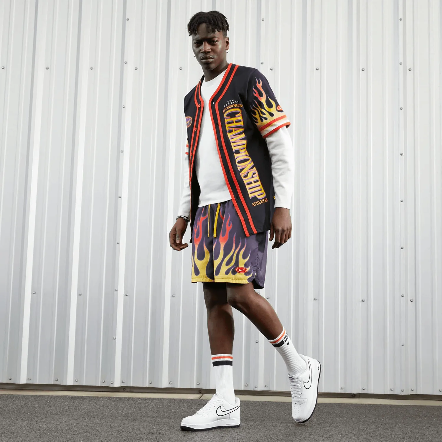 Nike Air Force 1 '07 Low Embroidered Swoosh White Black image 2