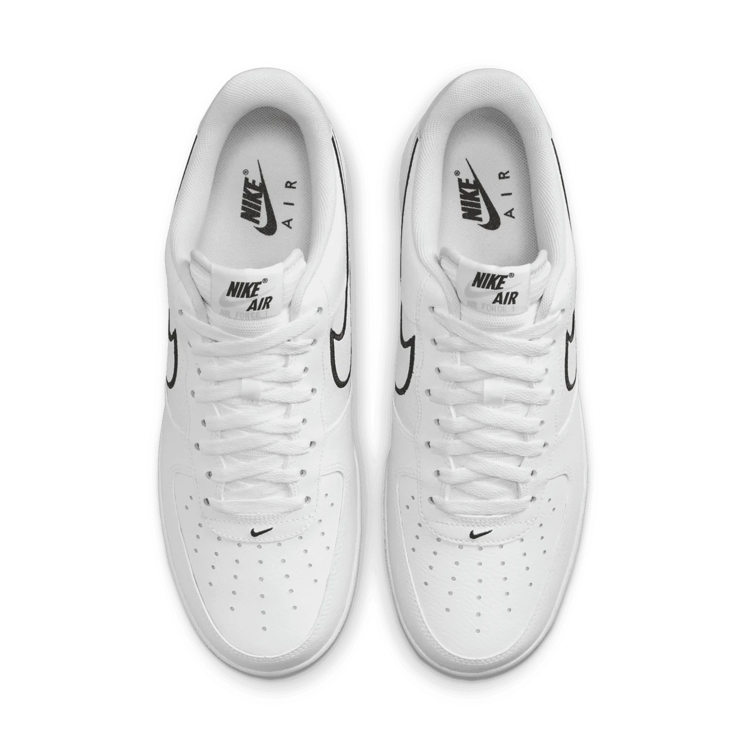 Nike Air Force 1 '07 Low Embroidered Swoosh White Black image 4