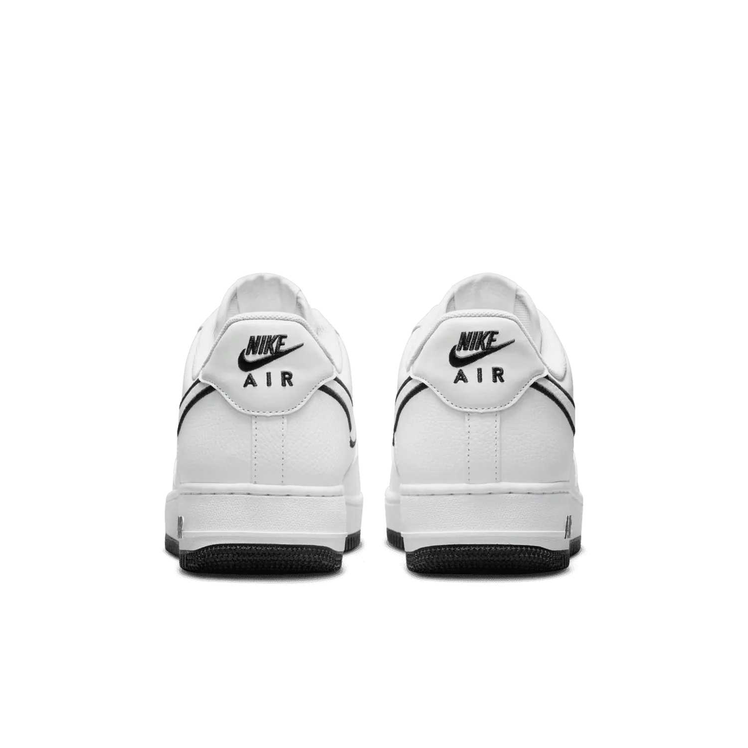 Nike Air Force 1 '07 Low Embroidered Swoosh White Black image 6
