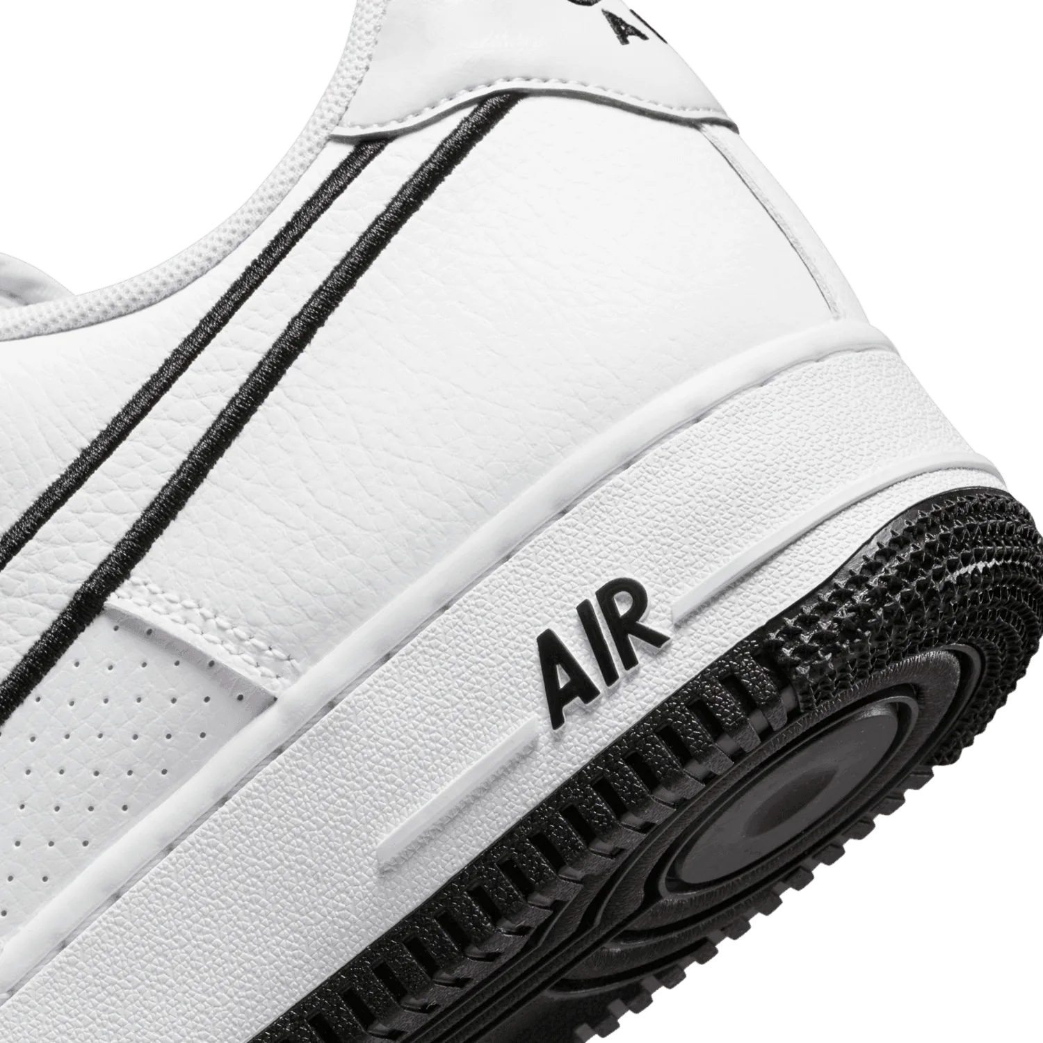 Nike Air Force 1 '07 Low Embroidered Swoosh White Black image 8