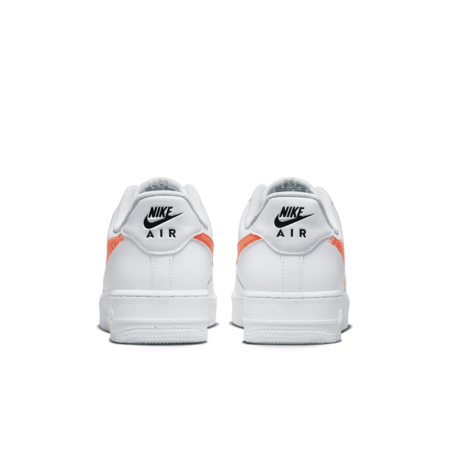 Nike Air Force 1 Low Spray Paint Swoosh White Orange image 5