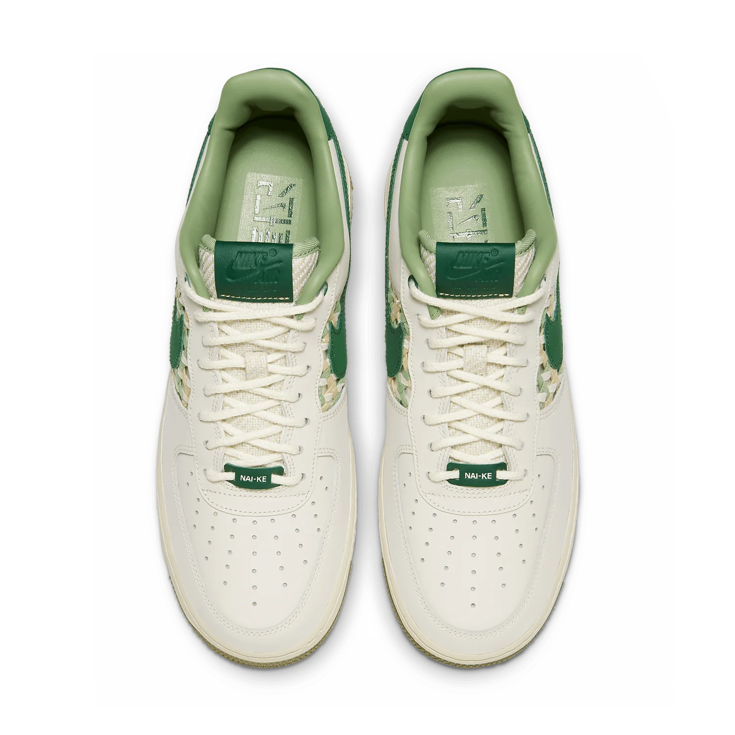 Nike Air Force 1 Low NAI-KE Basket Weave Gorge Green image 3