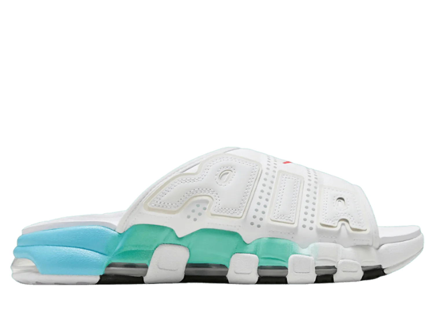 Nike Air More Uptempo Slide White Aqua