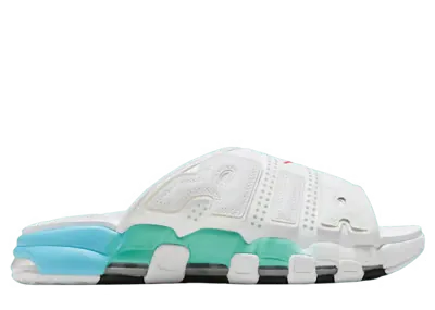 Nike Air More Uptempo Slide White Aqua
