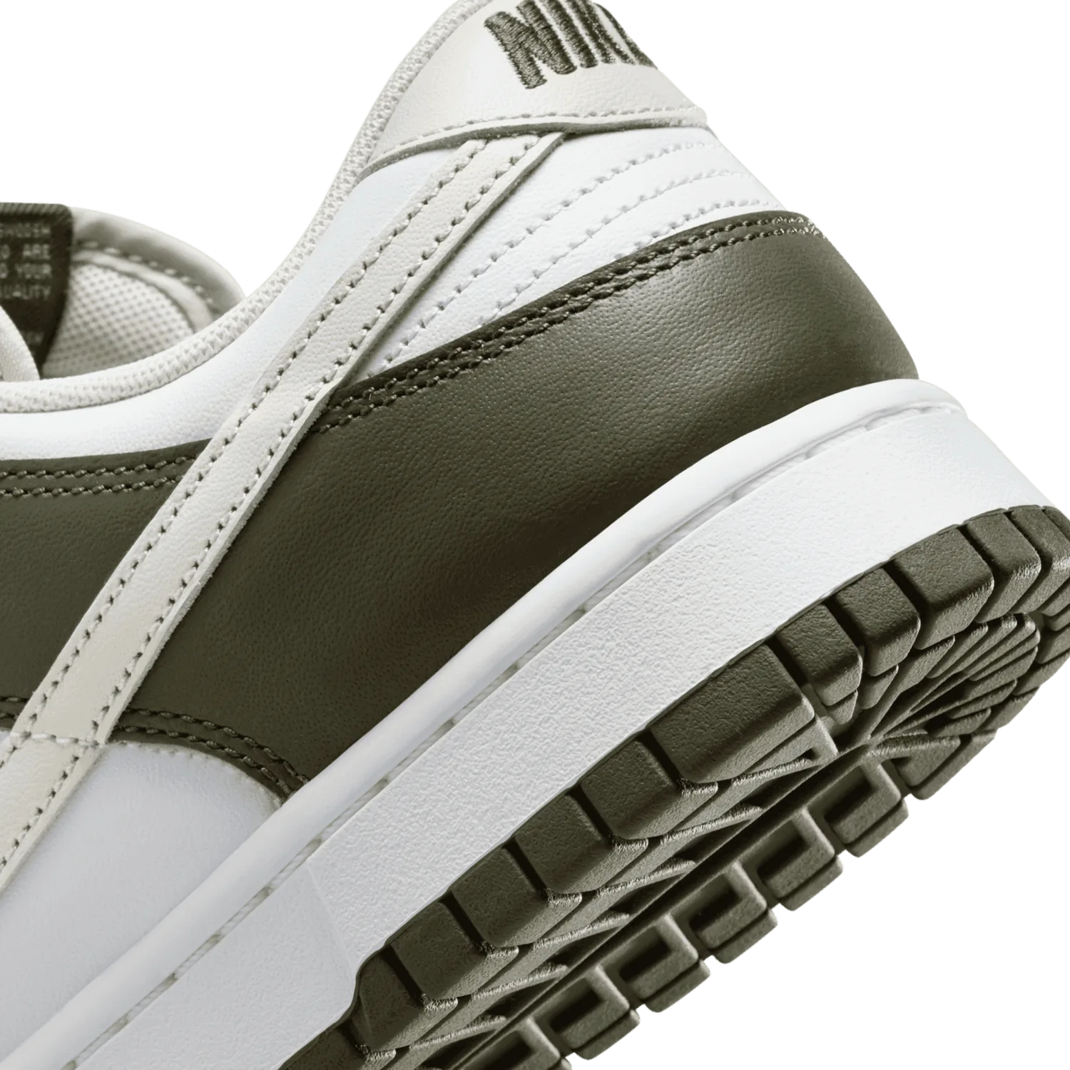 Nike Dunk Low White Oil Green Cargo Khaki image 8