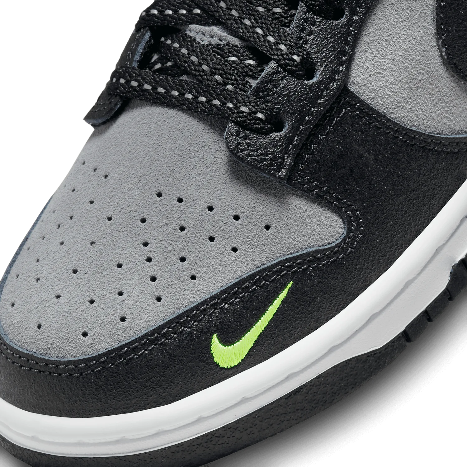 Nike Dunk Low Black Grey Volt image 6