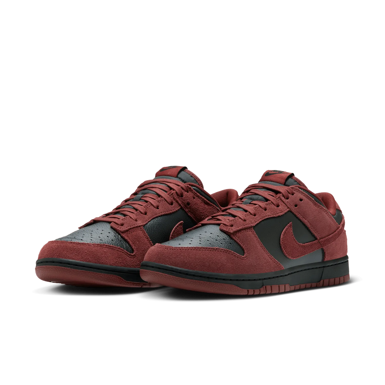 Nike Dunk Low Black Dark Team Red image 5