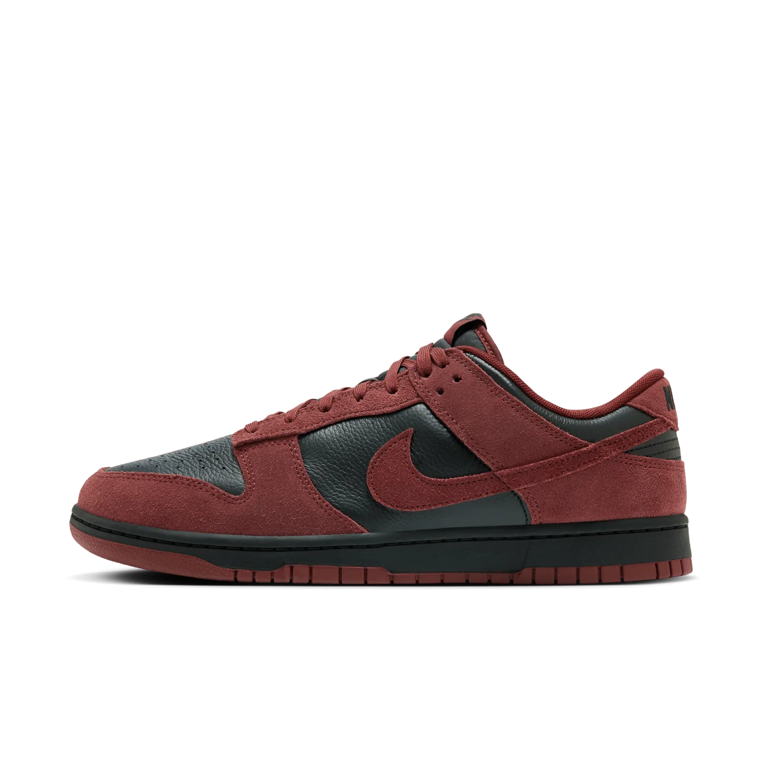 Nike Dunk Low Black Dark Team Red image 6