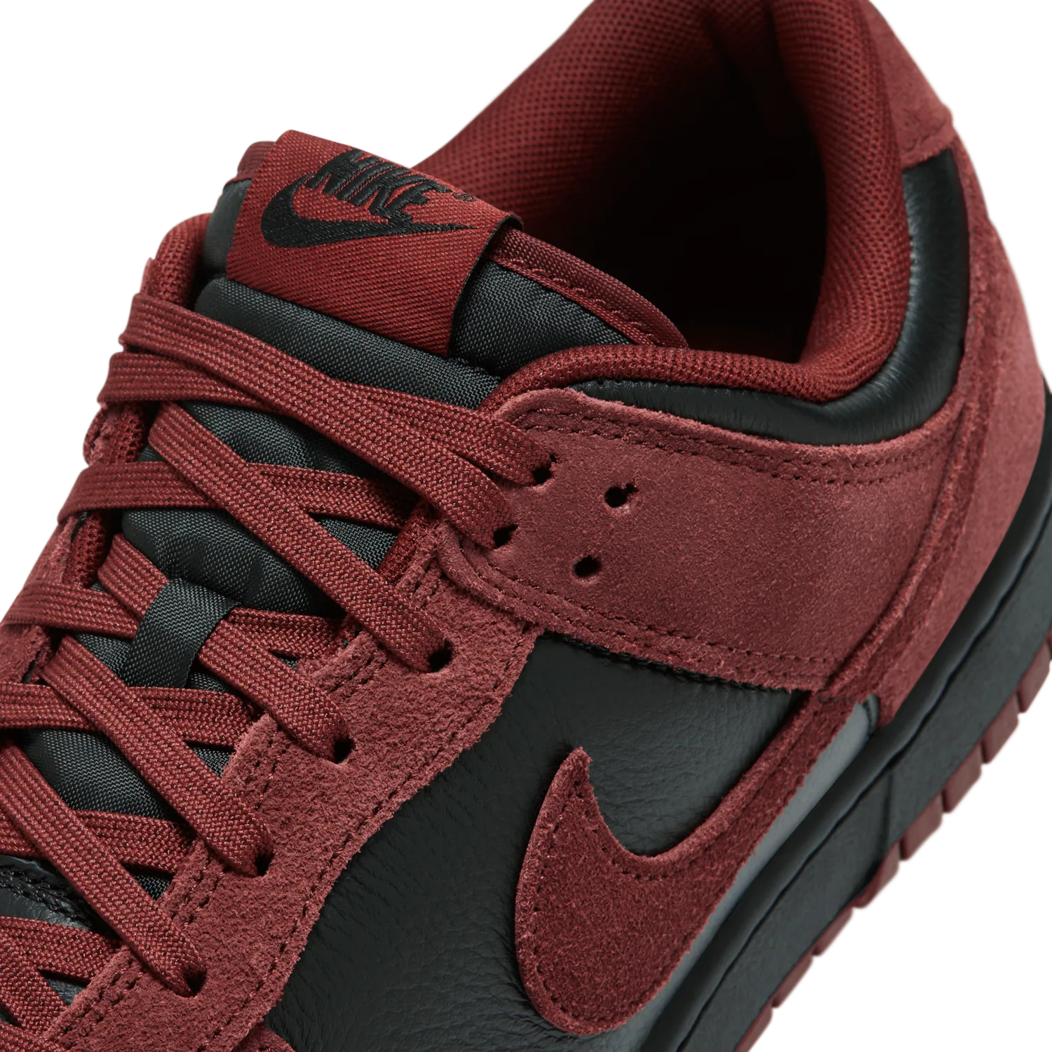 Nike Dunk Low Black Dark Team Red image 9