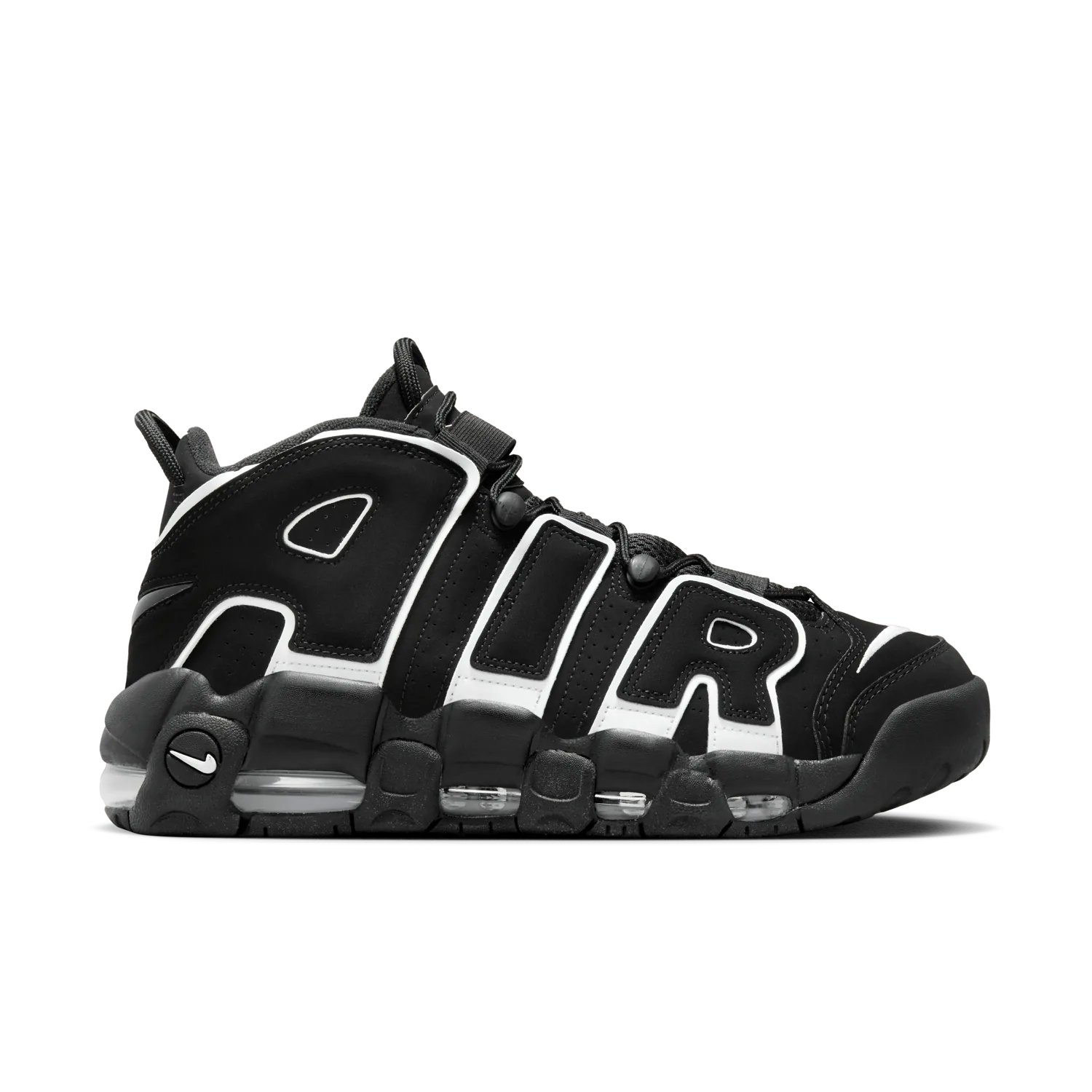Nike Air More Uptempo Black White image 6