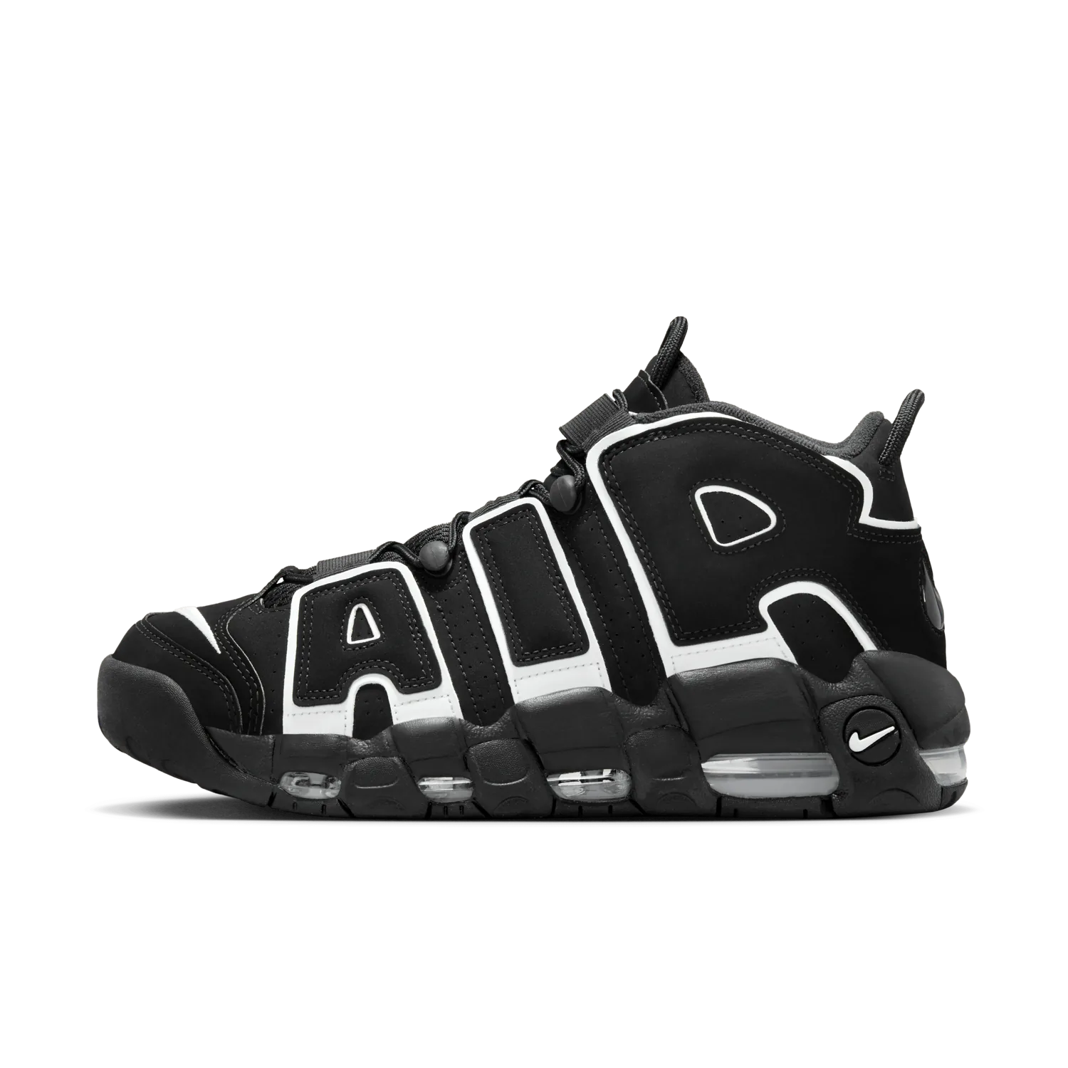 Nike Air More Uptempo Black White image 8