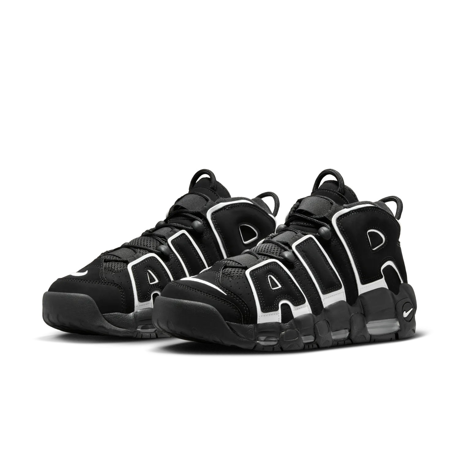 Nike Air More Uptempo Black White image 25