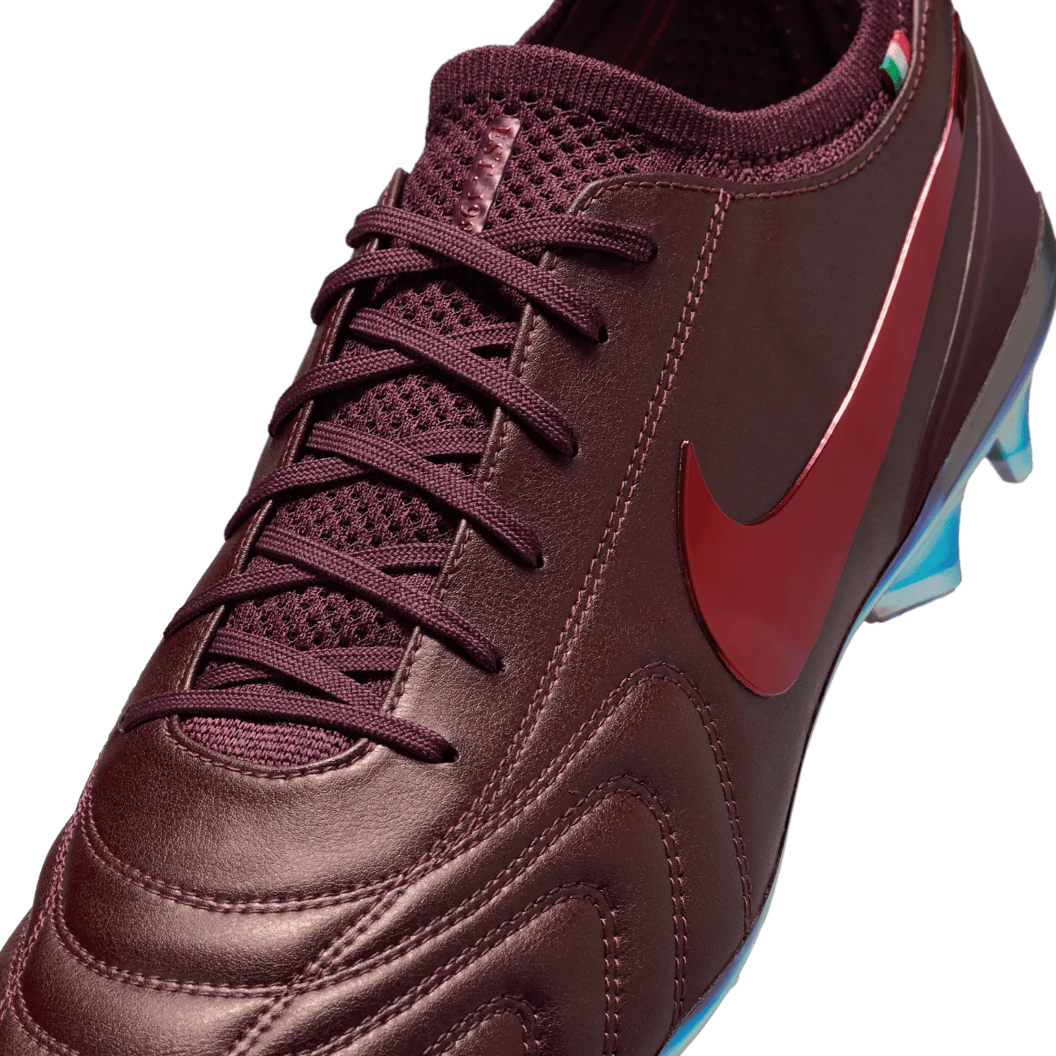 Nike Tiempo Legend 10 Elite Luxe FG Montebelluna Leather Port Wine image 6