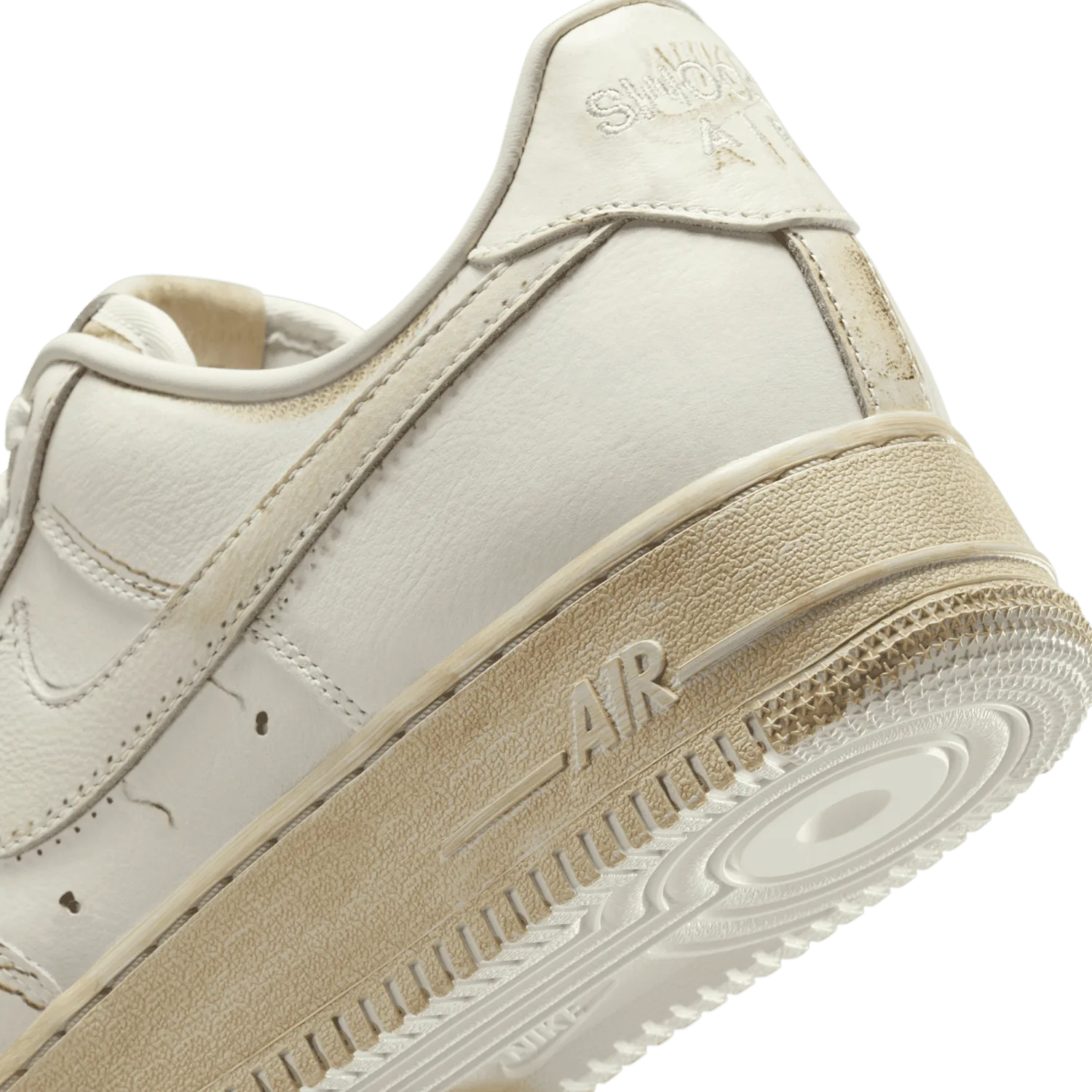 Nike Air Force 1 Low .SWOOSH Dirty Triple White image 6